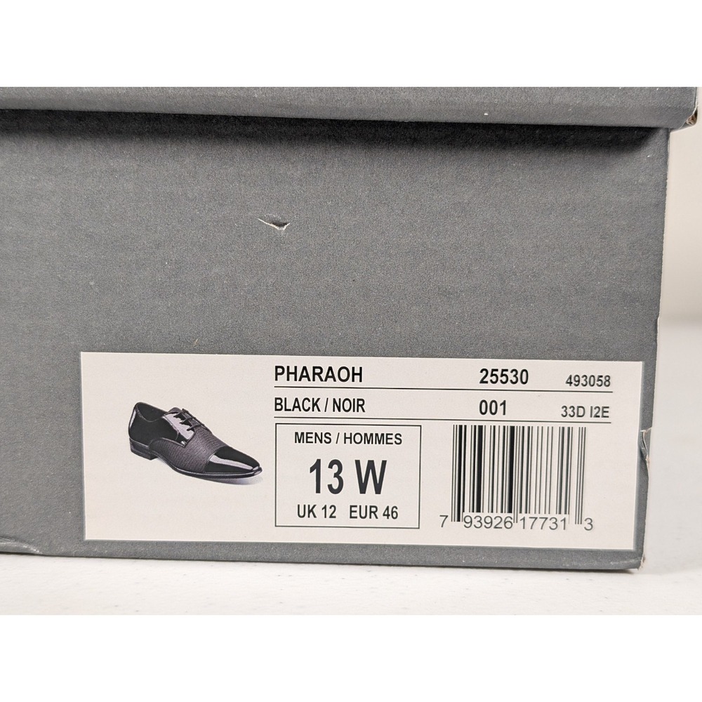 Stacy Adams Pharaoh Oxford Cap Toe Men's 13 WIDE Black Dress Shoes 25530-001 - Picture 10 of 10